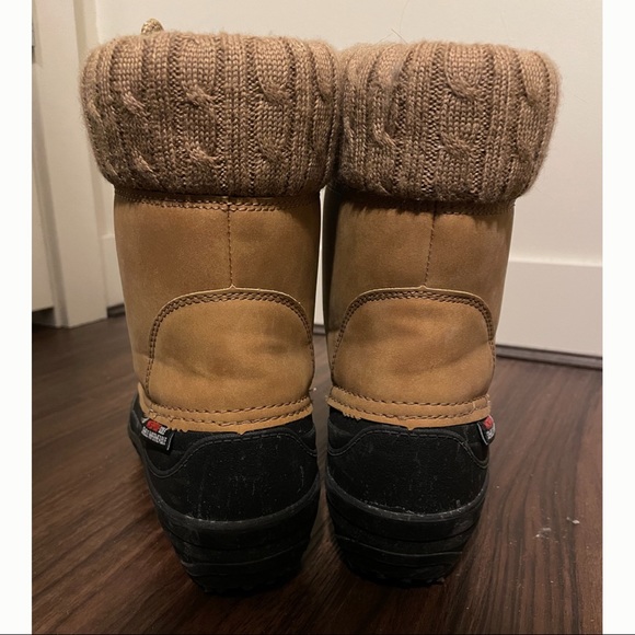 Ice Fields Sam Tan Lace Up Winter Boots - Picture 3 of 8